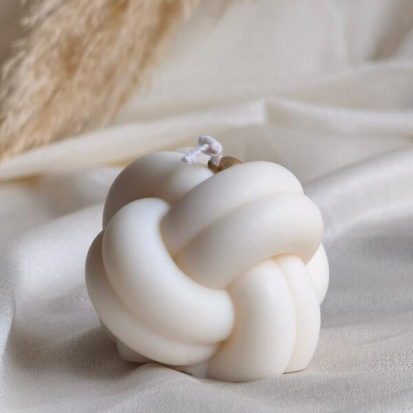 Bougie Nœud Doux (9cm - 9cm)