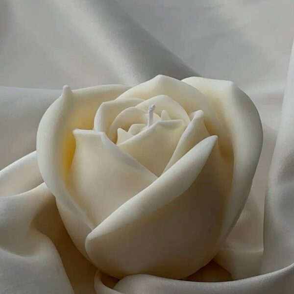 Bougie Rose éternelle (8cm - 8cm)